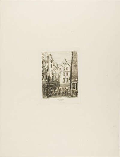 Rue Pirouette aux Halles, Parigi da Charles Meryon