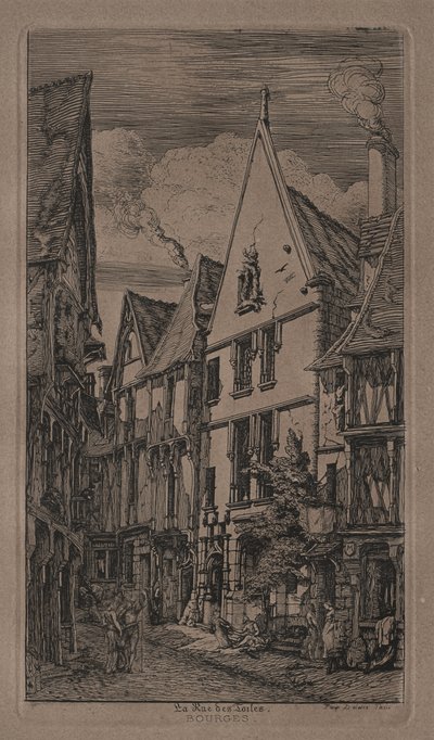 Rue des Toilés, Bourges da Charles Meryon