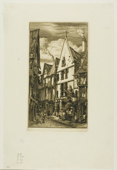 Rue des Toiles, Bourges da Charles Meryon