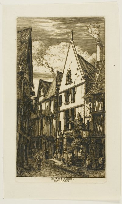 Rue des Toiles, Bourges da Charles Meryon
