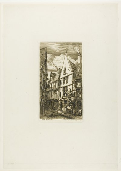 Rue des Toiles, Bourges da Charles Meryon