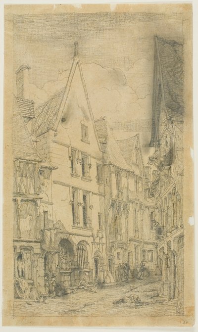 Rue des Toiles, Bourges da Charles Meryon