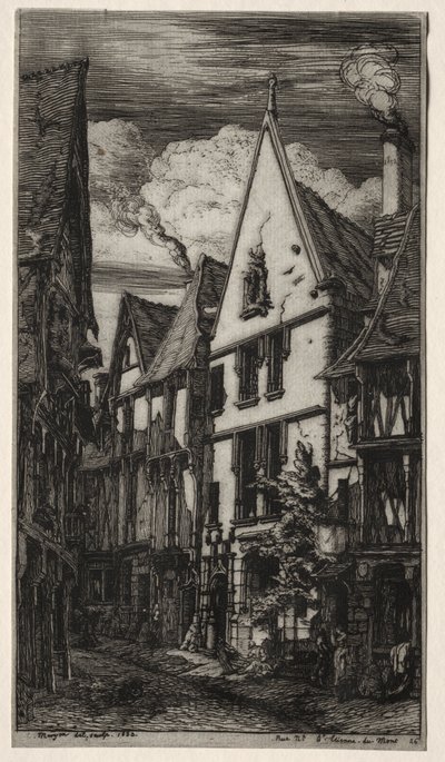 Rue des Toiles, Bourges da Charles Meryon