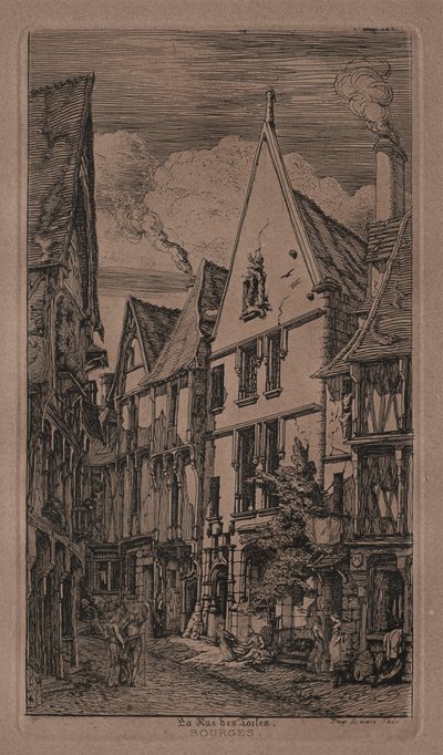 Rue des Toilés, Bourges da Charles Meryon