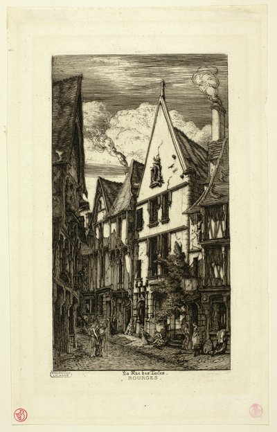 Rue des toiles, Bourges da Charles Meryon