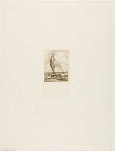 Proa a vela rapida, Arcipelago di Mulgrave, Oceania da Charles Meryon