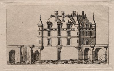 Il castello di Chenonceau da Charles Meryon