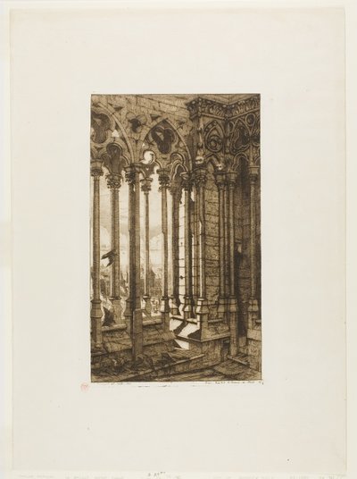 La galleria di Notre-Dame, Parigi da Charles Meryon