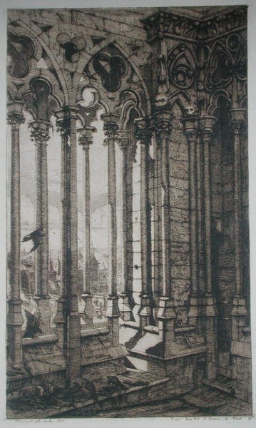 La Galleria di Notre-Dame, Parigi da Charles Meryon
