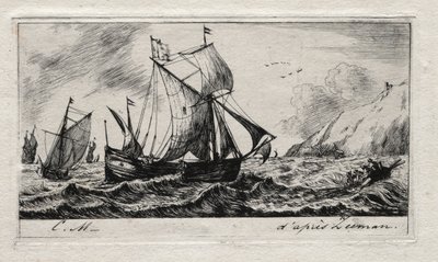 La Galliot di Jean de Vyl di Rotterdam da Charles Meryon