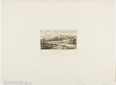 La piccola colonia francese ad Akaroa, 1845 da Charles Meryon