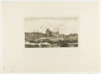 Il vecchio Louvre, Parigi, 1651 da Charles Meryon