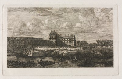 Il Vecchio Louvre da un Dipinto di Zeeman, 1651 da Charles Meryon