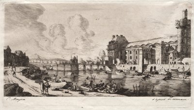 Il Padiglione di Mademoiselle e Parte del Louvre da Charles Meryon