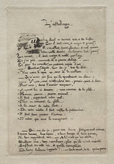 Il contadino e il suo cavallo da Charles Meryon