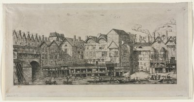 Veduta di una parte della città di Parigi verso la fine del XVII secolo da Charles Meryon