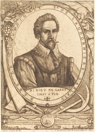 René Laudonnière Sablais (De Burdigale) da Charles Meryon after Crispijn de Passe I