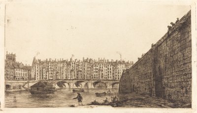 Le Pont-au-Change, Parigi, verso 1784 da Charles Meryon after Victor Jean Nicolle