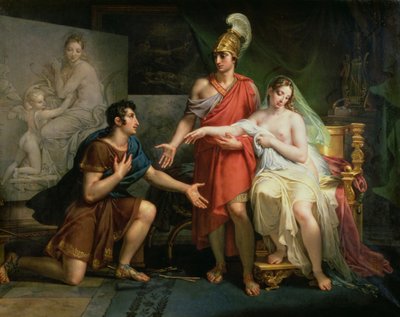 Alessandro Magno (356-323 a.C.) consegna Campaspe ad Apelle, 1822 da Charles Meynier