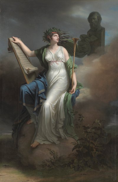 Calliope, musa della poesia epica da Charles Meynier