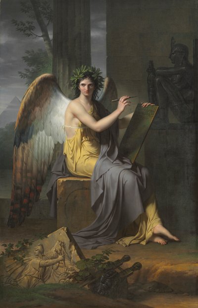 Clio, musa della storia da Charles Meynier