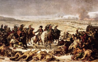 Napoleone sul campo di battaglia di Eylau, 9 febbraio 1807 da Charles Meynier