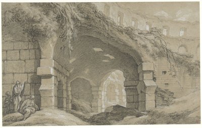 Il Colosseo a Roma da Charles Michel Ange Challe