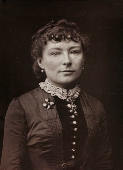 Album Artistique et Biographique, 5me année, Salon 1885; ritratto del pittore francese Virginie Elodie Marie Thérèse Demont-Breton (1859-1935) da Charles Michelez