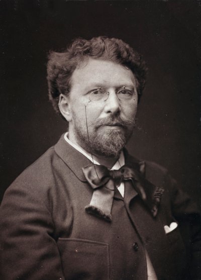 Album Artistique et Biographique, 5me année, Salon 1885; ritratto del pittore francese Alfred-Pierre Joseph Agache (1843-1915) da Charles Michelez