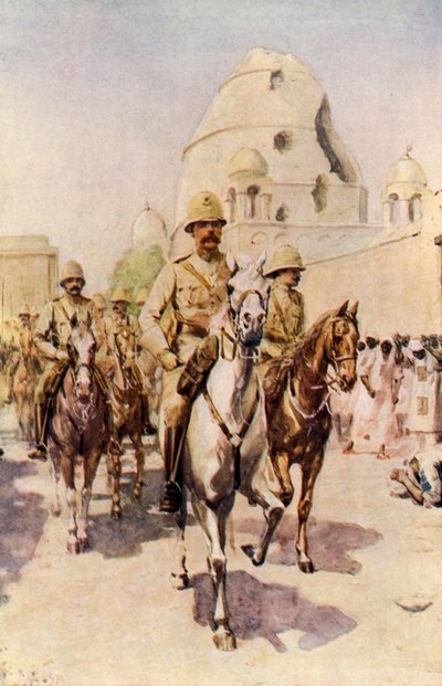 Lord Kitchener entra a Omdurman dopo la battaglia da Charles Mills (after) Sheldon