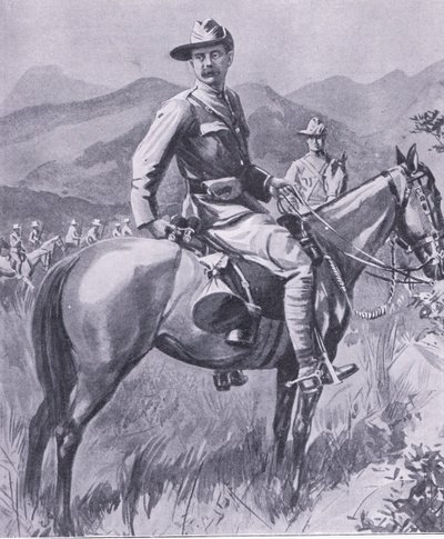 Brigadiere Generale Lumer, da Dopo Pretoria: La guerra di guerriglia pubblicata da Harmsworth Bros Limited, 1901 da Charles Mills Sheldon
