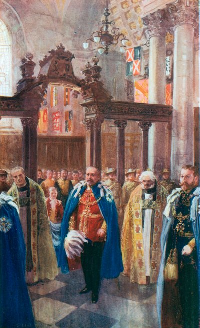 Dedicazione della Cappella di San Michele e San Giorgio nella Cattedrale di San Paolo, 12 giugno 1906 da Charles Mills Sheldon