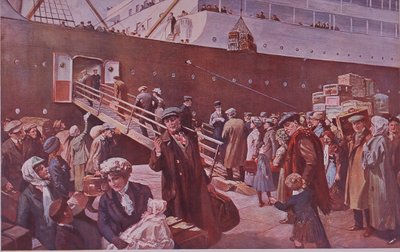 Emigranti diretti in Canada partono da Liverpool da Charles Mills Sheldon