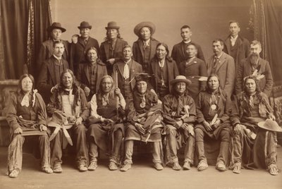 Delegazione Sioux, 1891 (foto) da Charles Milton Bell