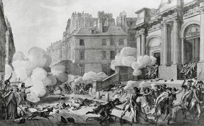 Napoleone Bonaparte reprime la rivolta realista davanti alla Chiesa di Saint-Roch a Parigi da Charles Monnet
