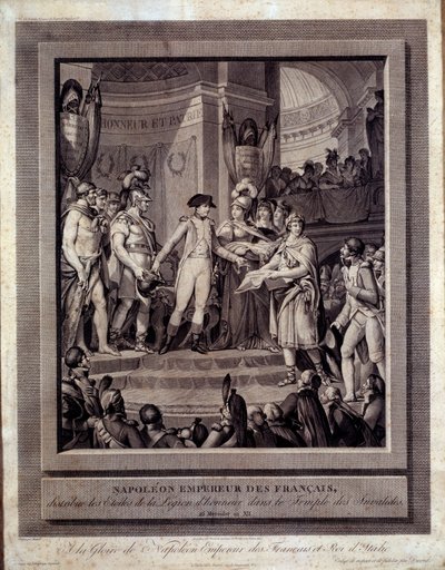 Napoleone distribuisce le stelle della Legion d