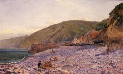Tra i ciottoli a Clovelly, 1864 da Charles Napier Hemy
