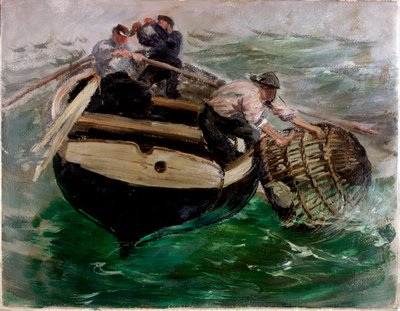 Tirando su le Nasse per Aragoste da Charles Napier Hemy