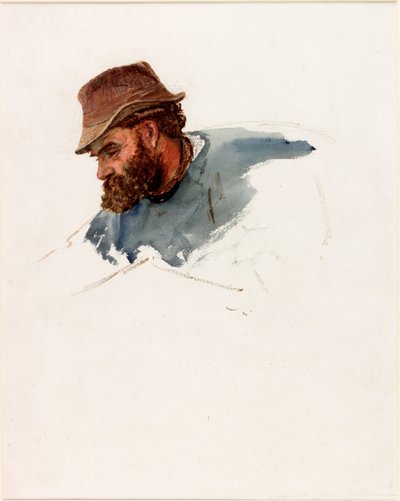 Testa di un pescatore da Charles Napier Hemy