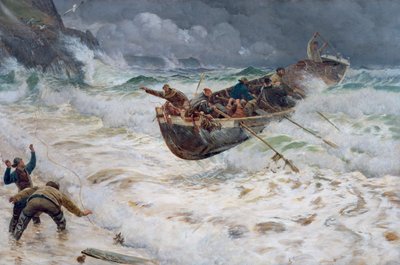 Come la barca è tornata a casa, 1886 da Charles Napier Hemy