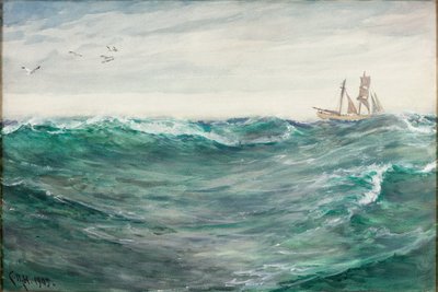 Off Fowey; Vento da ovest da Charles Napier Hemy