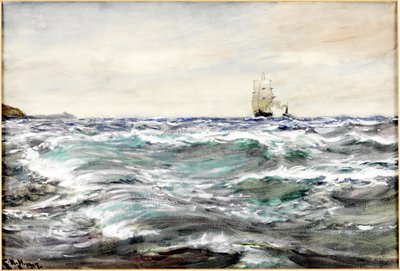 Acque agitate sulla barra da Charles Napier Hemy