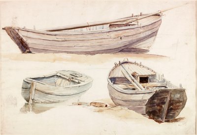 Studi di barche da salmone da Charles Napier Hemy