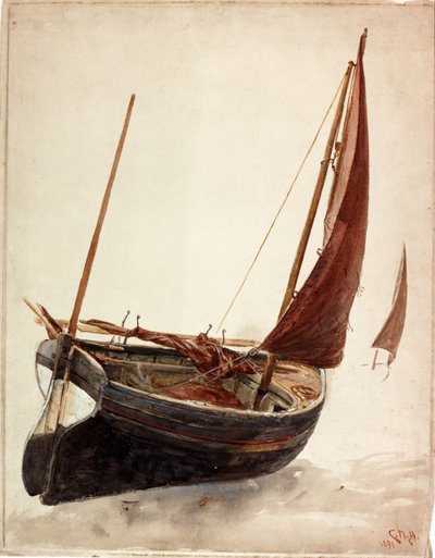 Studio di una barca da Charles Napier Hemy