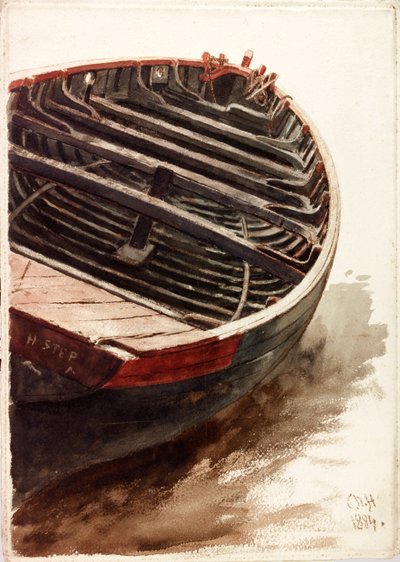 Studio di un gommone da Charles Napier Hemy