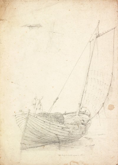 Studio di una barca da pesca da Charles Napier Hemy