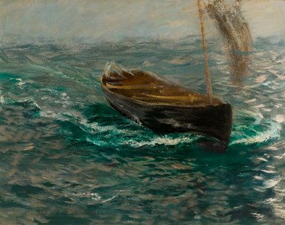 Studio di un dinghy a vela da Charles Napier Hemy