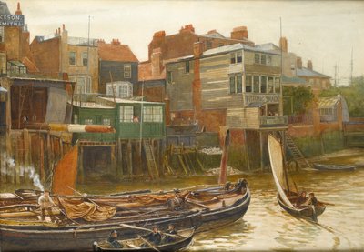 Il Tamigi a Cold Harbour, Blackwall, 1896 da Charles Napier Hemy