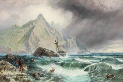 Naufragio di una fregata sulla costa meridionale della Spagna da Charles Napier Hemy