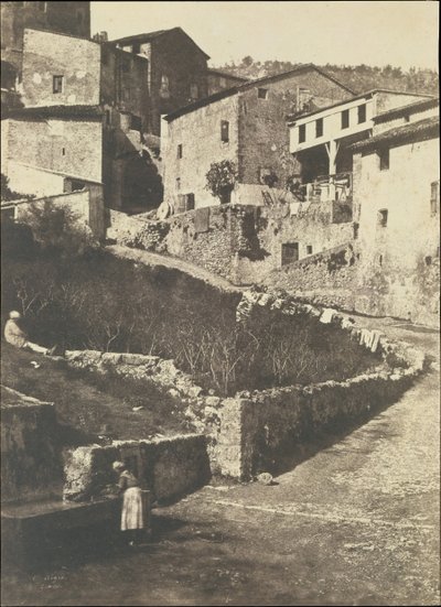 Una strada a Grasse, 1852 da Charles Nègre